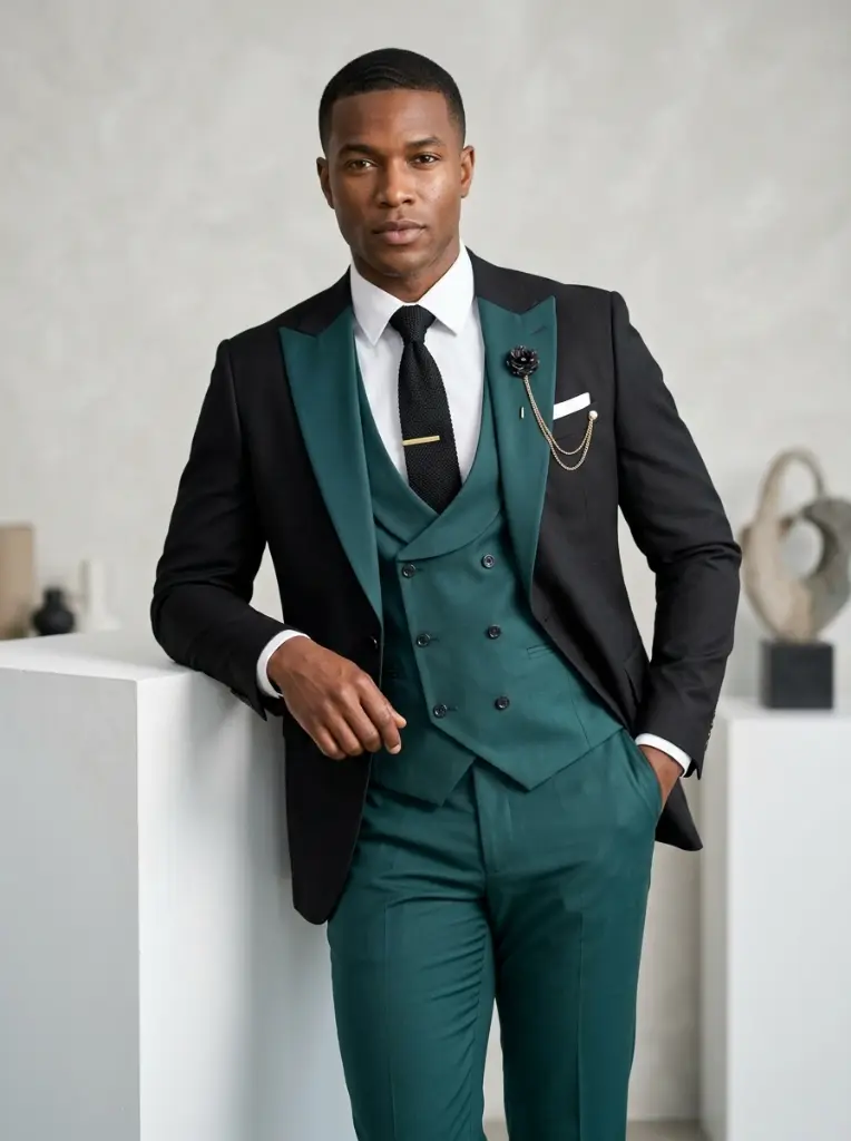 Model_wearing_black_suit_teal_202606011420.webp
