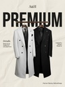 Wool-Blend Long Overcoat
