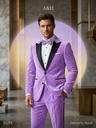 Modern Lavender Editorial Velvet Tuxedo
