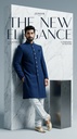 Chic Navy Blue Editorial Jodhpuri Sherwani